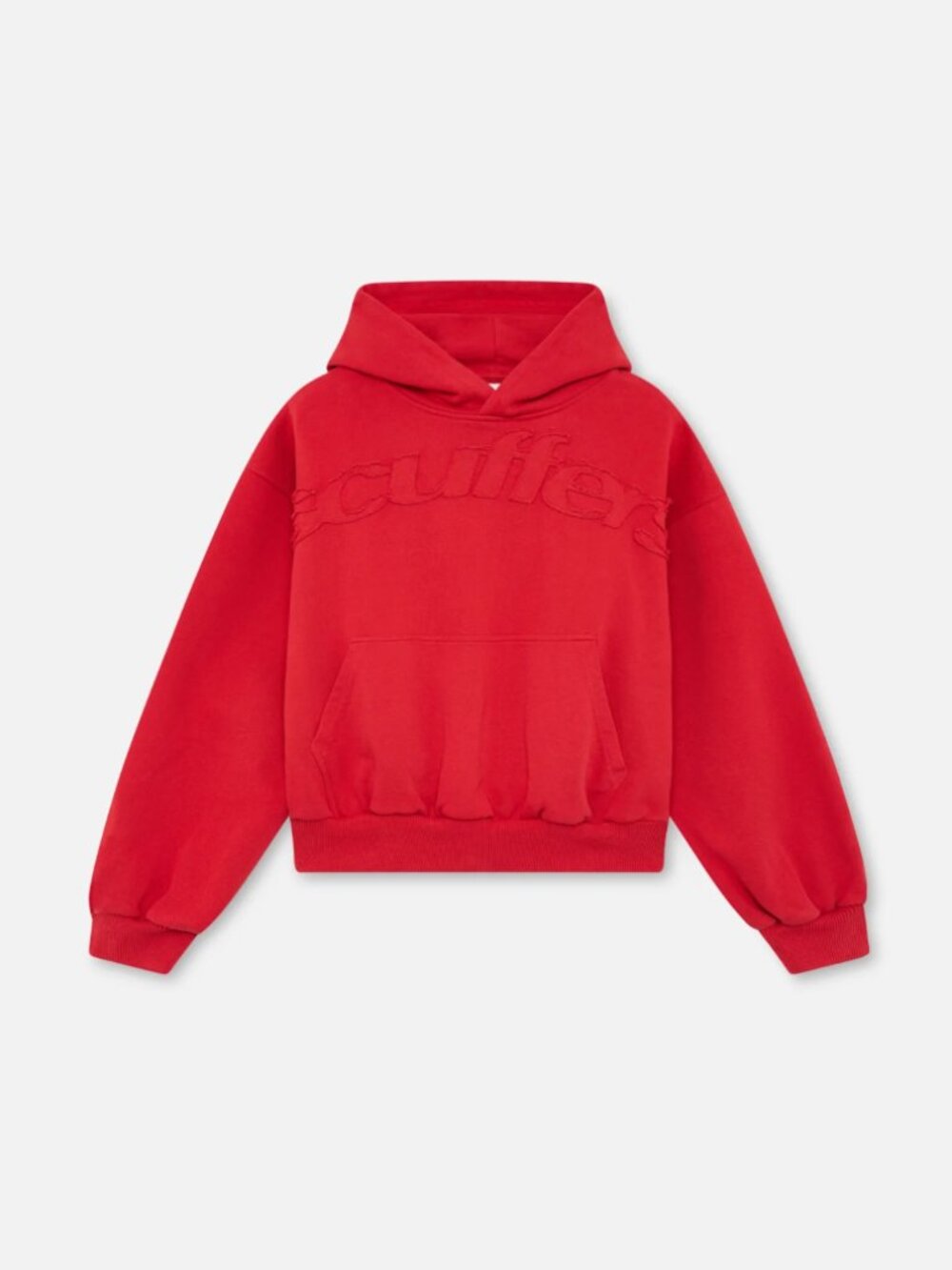 Scuffers Raw Red Midweight Relaxed Cotton Fleece Hoodie - Size XS (NWT)